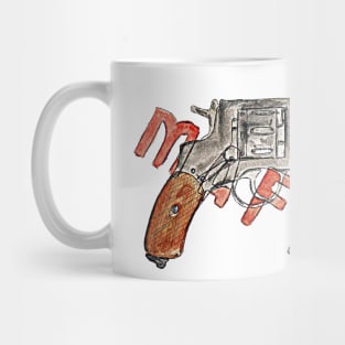 Colt weapon. Mafia in business. Mug